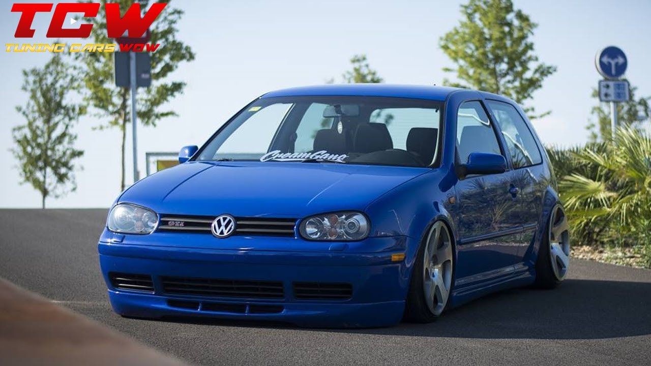 VW Golf IV GTI Bagged on Rotiform Rims Build by Victor 