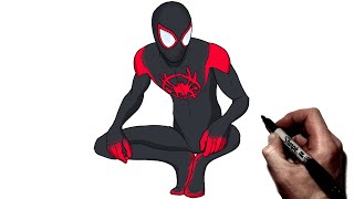 How To Draw Miles Morales | Step BY Step | Spiderverse
