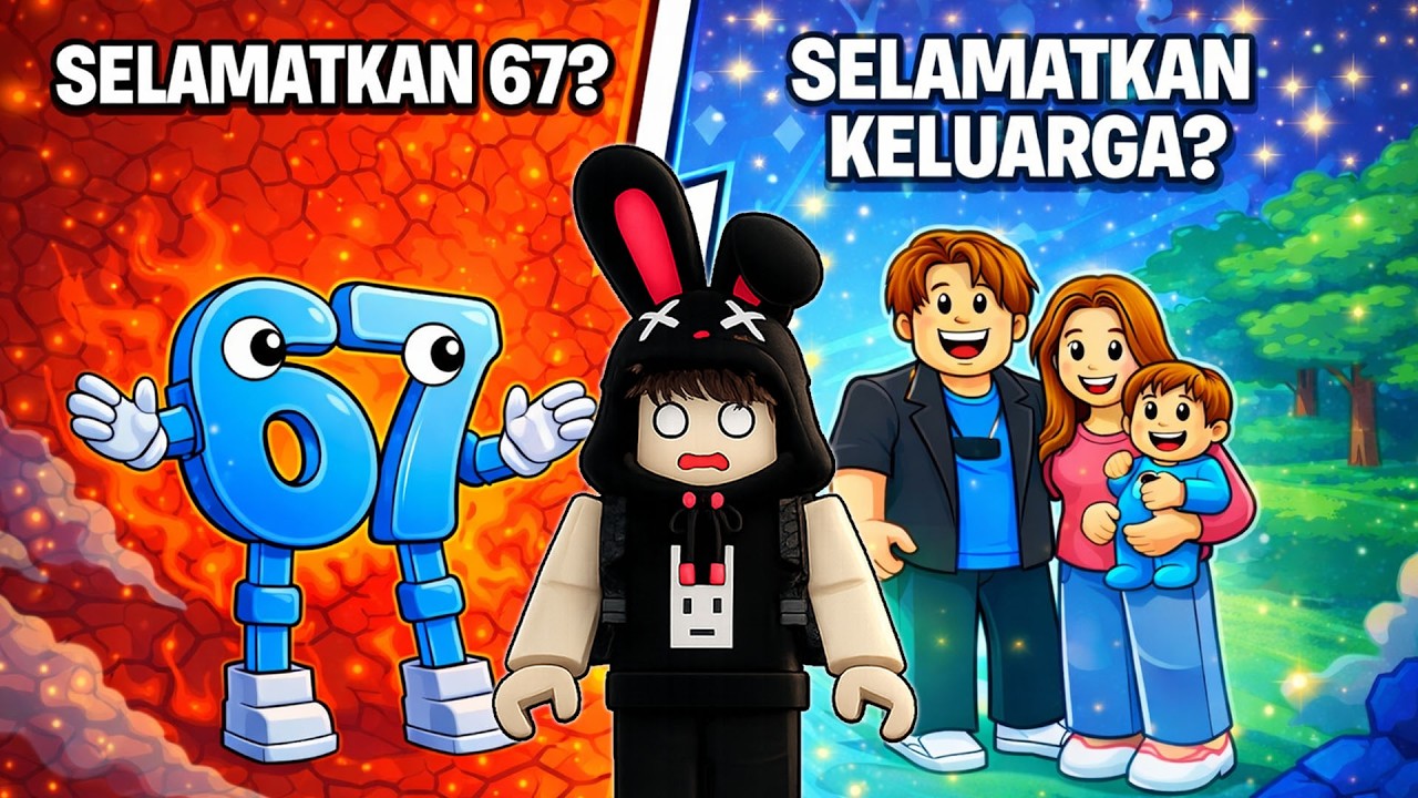 Ferix, Kezri Dan Ciko Harus Pilih Selamatkan 67 Atau Keluarga! ROBLOX