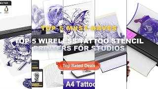 Cheap & Best Top 5 Wireless Tattoo Stencil Printers For Studios Unboxing & Review - OZER M08Pro Wire