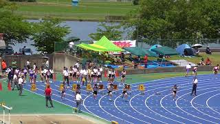 2017 水戸市選手権 0604 中学女子100m 3組
