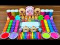 Slime Mixing Glossy ASMR Pops & Rainbow Piping Bags Live #1245