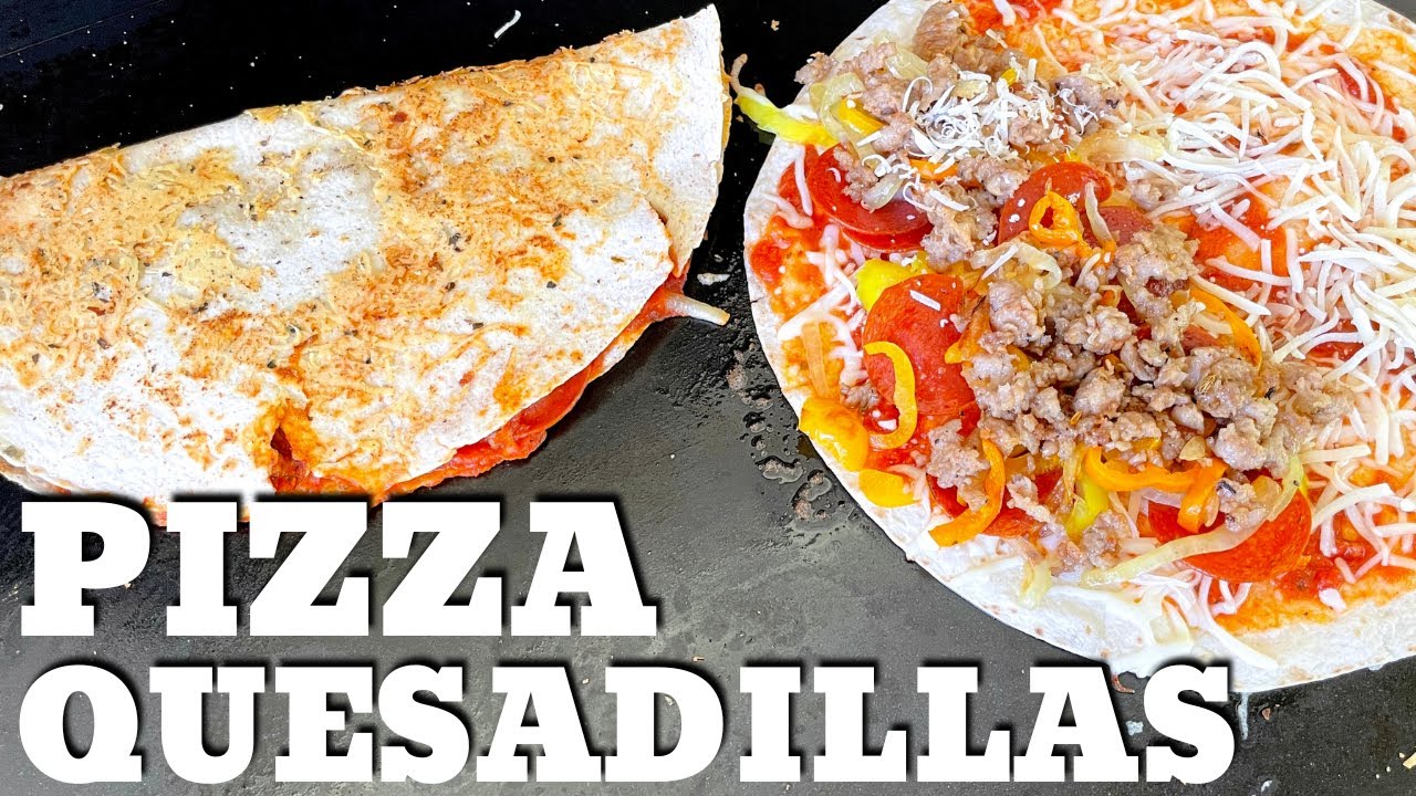 Easy Pizza Quesadillas on the Griddle YouTube