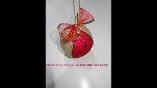 Palla di Natale col Patchwork a 4 spicchi
