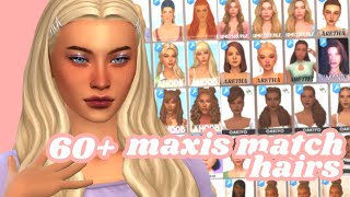 maxis match hair cc haul with 60 links ♡ | the sims 4: custom content finds maxis match hair cc haul with 60 links ♡ | the sims 4: custom content finds