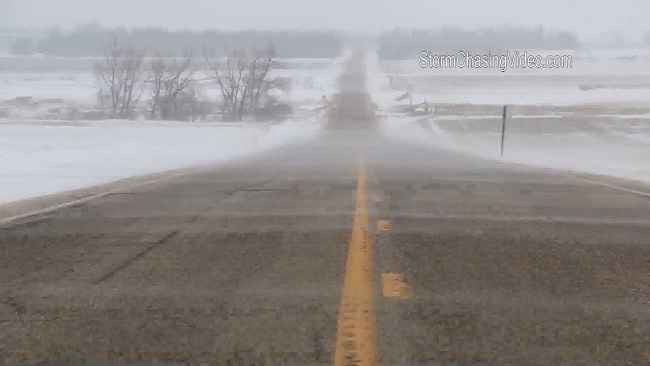 Western Minnesota Intense Winds And Blowing Snow - 2/7/2016