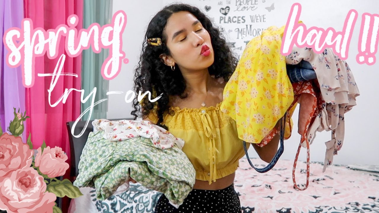 SPRING CLOTHING TRY ON HAUL 2020! - YouTube