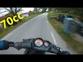 Yamaha aerox 70cc  full throttle pov