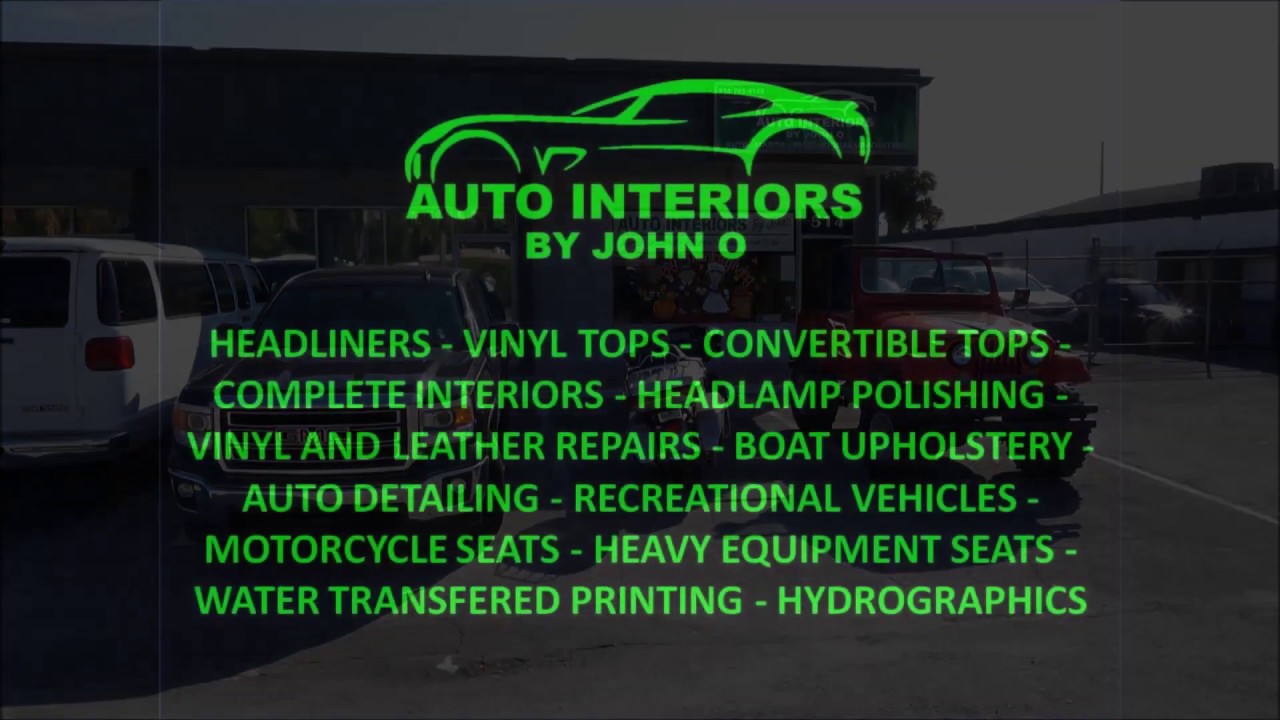 Auto Interiors By John O 2019 Youtube