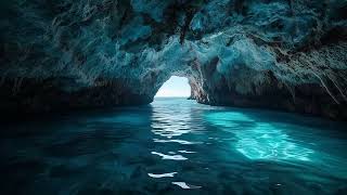 Mystical Sea Cave 4K - 10 Hours Relaxing Ocean Water TV Wallpaper & Ambient Sounds