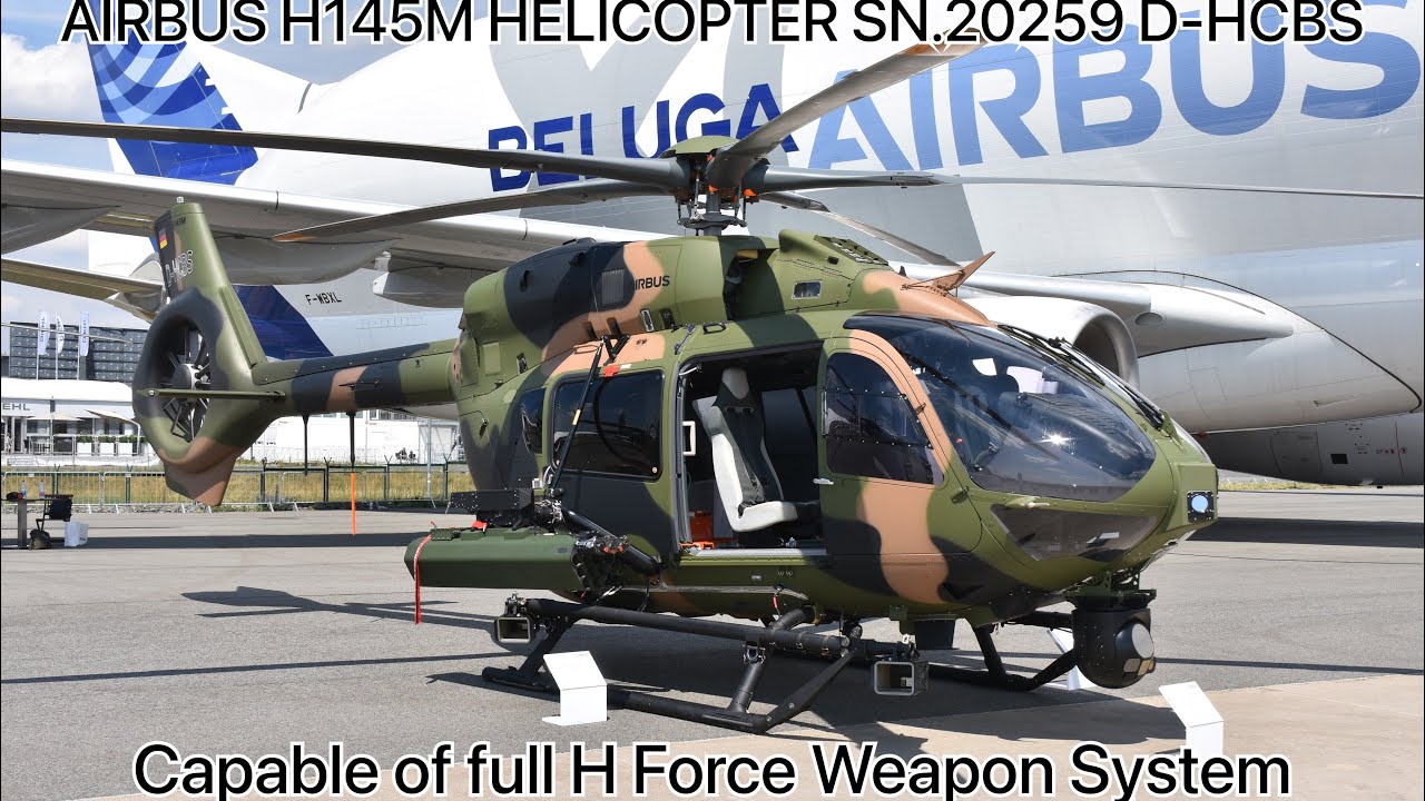 N275pc Airbus H145M SN.20259 D-HCBS walk around in detail - YouTube