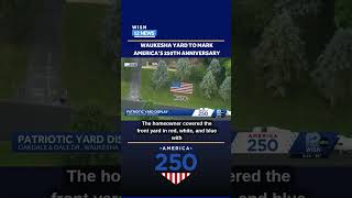 Waukesha patriotic yard display