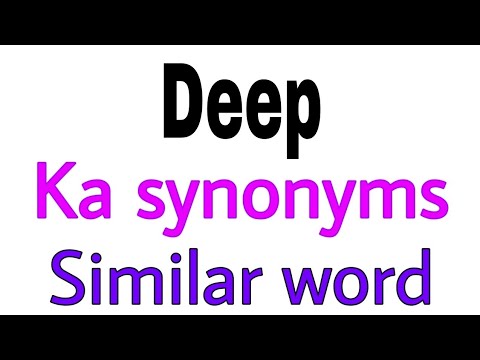 Synonyms Of Deep | Deep Ka Synonyms | Similar Word Of Deep | Synonym Of Deep