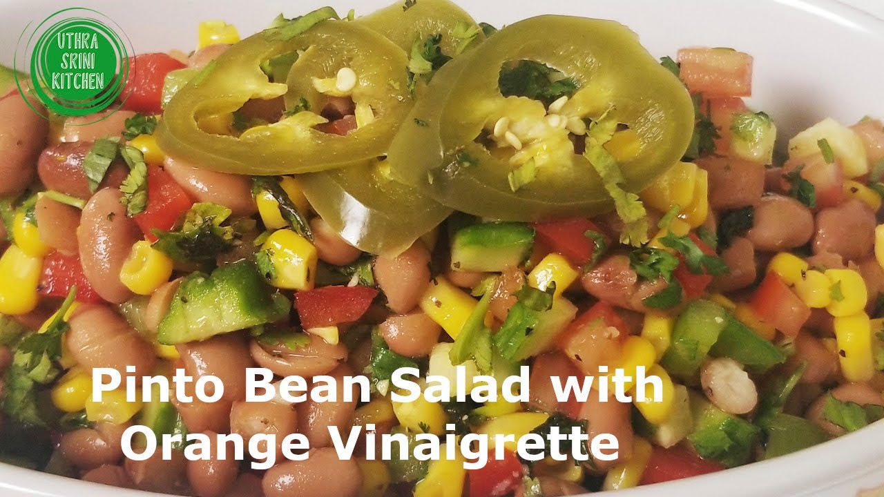 Pinto Bean Salad with Orange Vinaigrette How to make simple pinto