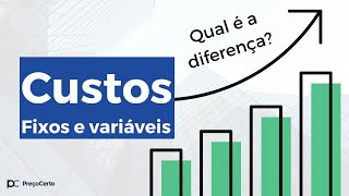 Custo fixo e custo variável: Qual é a diferença? #PreçoCerto Custo fixo e custo variável: Qual é a diferença? #PreçoCerto