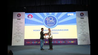 Top 40 Data Scientists under 40 Award in India | Vijay Pravin Maharajan