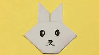 How to make a pretty Rabbit Face Origami Paper Easily|Origami Rabbit Face|rabbit face craft