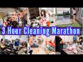 Extreme 3 hour marathon 2023  non stop cleaning motivation declutter organize  deep clean