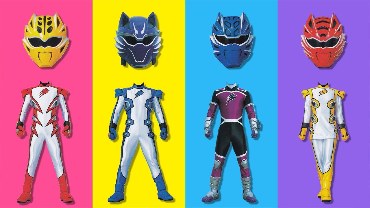 Wrong Heads Power Rangers Jungle Fury Finger Family Nursery Rhymes for Kids and Toddlers