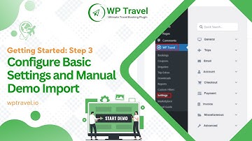 Step 3: Configure Basic Settings & Manual Demo Import in WP Travel | Creating Your Travel Website