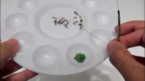 Beaded Flower and Leaves Tutorial Part 2