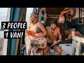 3 PEOPLE LIVING IN A VAN | Van Life Morocco | Eamon & Bec