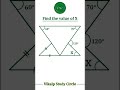 147. Find the value of x #vikalpstudycircle #maths #mathschallenge #foryou