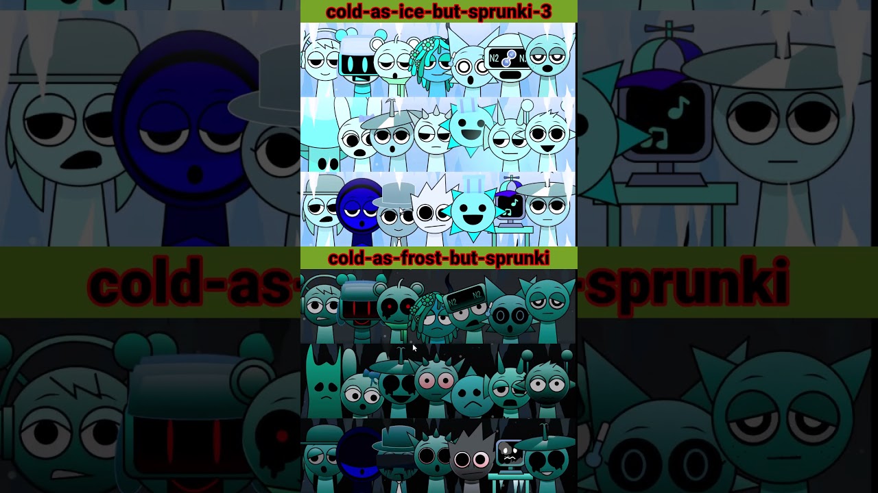 Incredibox Sprunki  cold as ice but sprunki 3 vs cold as frost but sprunki 
