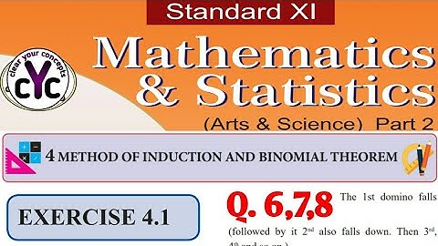 Exercise 4.1 (Q.6,7,8) | Mathematical Induction and Binomial thm |chapter 4| maths part 2 | class 11