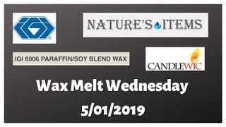 Wax Melt Wednesday - 5/01/2019 - IGI 6006 - Natures Items - CandleWic