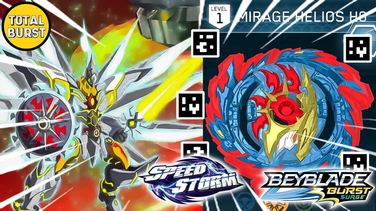 SUPER HYPERION H6 KOLOSSAL HELIOS H6 GAMEPLAY + QR CODES ALL SOLAR BEYS BEYBLADE  BURST SURGE APP 