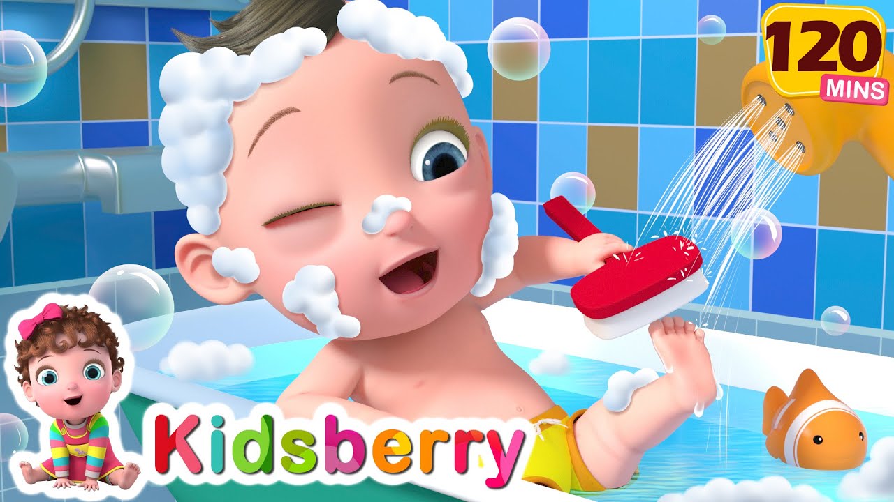 Let's Take a Bath Fun Bath Time Song + More Nursery Rhymes & Baby