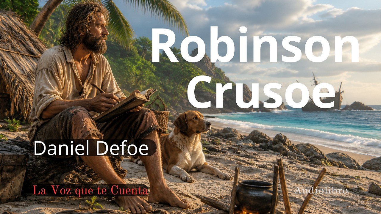 Robinson Crusoe — Daniel Defoe | Audiolibro completo en español | Voz humana real