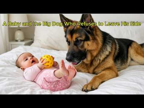 A Baby and the Big Dog Who Refuses to Leave His Side 🐶👶🤍#babyanddog ...