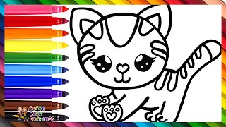 How To Draw A Cat š± Drawing And Coloring A Cute Cat šš Drawings For Kids How To Draw A Cat š± Drawing And Coloring A Cute Cat šš Drawings For Kids