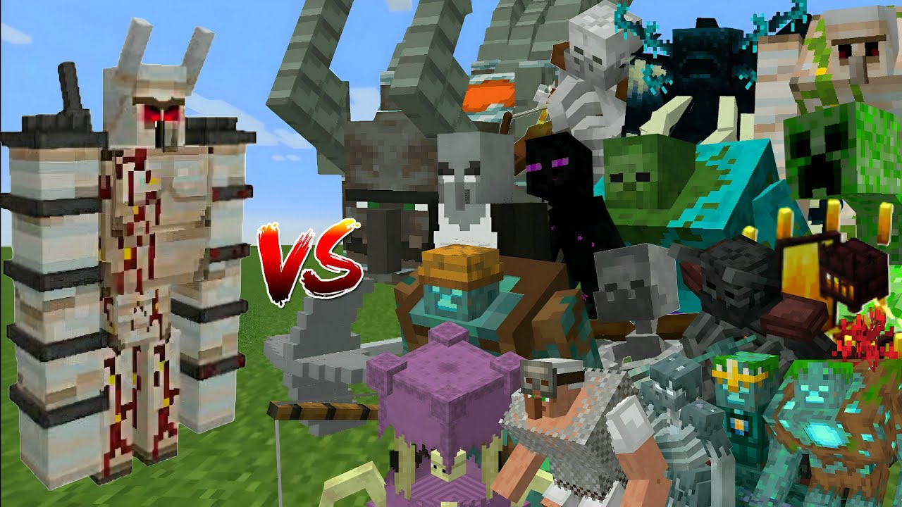 ULTIMATE GOLEM VS ALL MUTANT MOBS - MINECRAFT MOBS BATTLE - YouTube