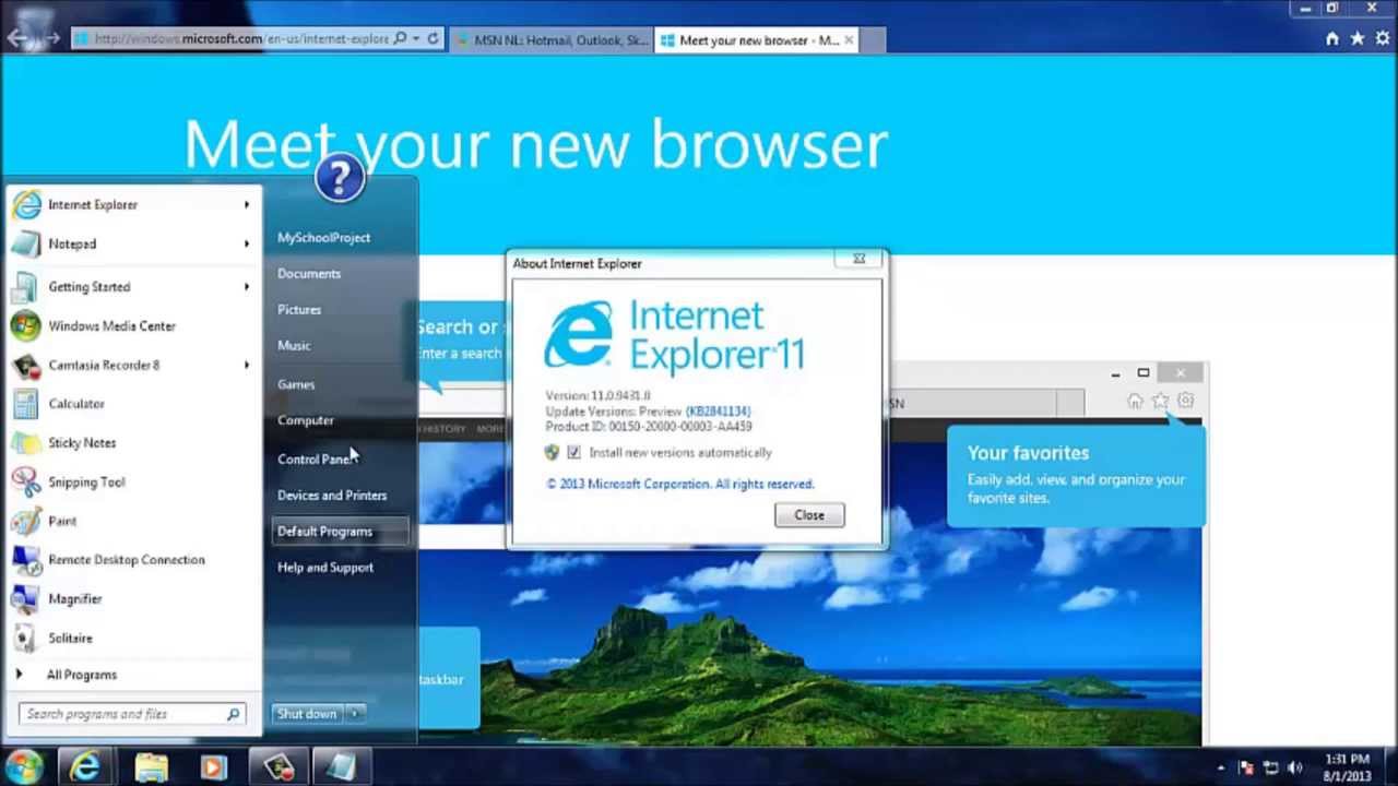 internet explorer 11 free download for windows 7