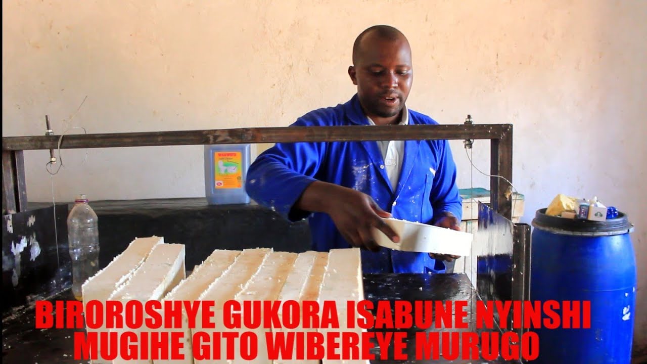 Gukora isabune muburyo bworoshye cyane wifashije cutting table cg table à coupe/ how to unmold soap