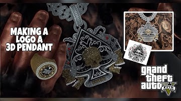 Turning A Logo Into A Iced Out Chain Set In GTA 5 RP (FiveM) | Blender 3D Modeling