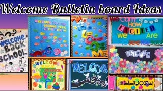 Welcome bulletin board ideas/Welcome back to school board ideas/Bulletin board decoration ideas..
