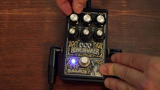 GEAR NERDS - DOD Boneshaker Distortion pedal demo (no talking)