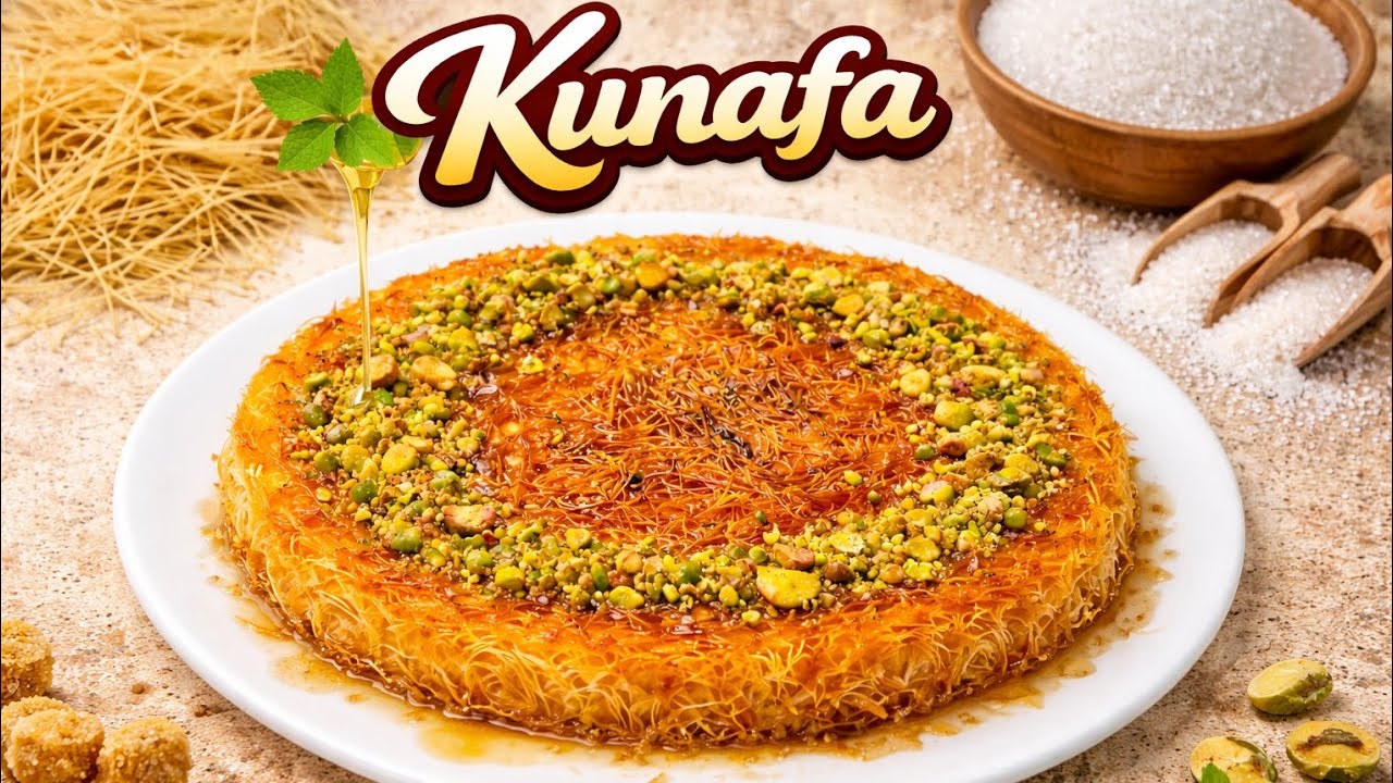 ✨ Crispy & Juicy Kunafa Recipe | Middle Eastern Sweet Delight || Ramzan special dessert || #Kunafa