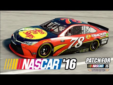 NASCAR 16 UPDATE (FINALLY) FOR NASCAR 15 VICTORY EDITION (YES REALLY) GAMEPLAY