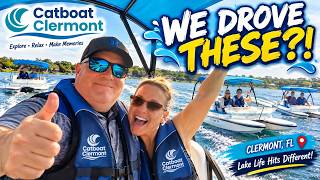 We Drove THESE?! 🚤 Our Catboat Clermont Adventure in Florida!