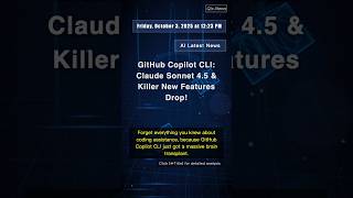 🧐👉 GitHub Copilot CLI: Claude Sonnet 4.5 & Killer New Features Drop! #QixNewsAI