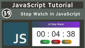 39. Stop Watch Part 1 using JS DOM in JavaScript | javascript tutorial | UiBrains | NAVEEN SAGGAM