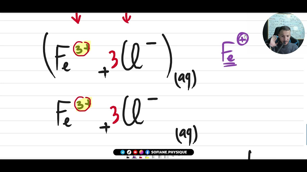 التمرين رقم 05 حول الشاردة والمحلول الشاردي + التحليل الكهربائي البسيط  #bem2025