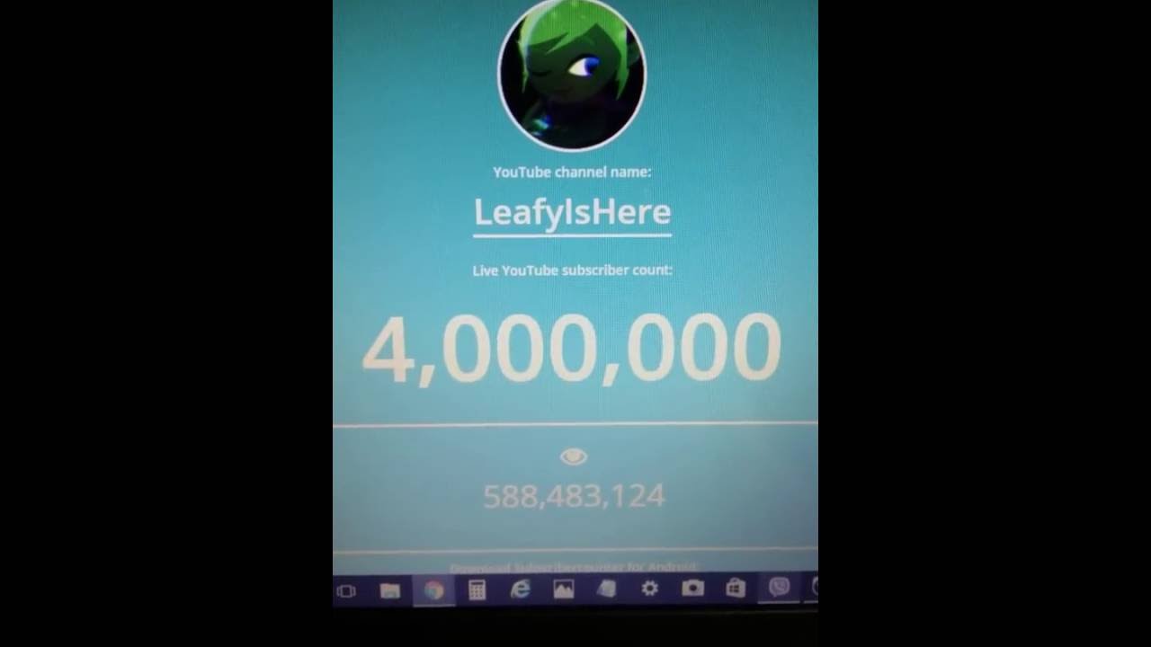 LeafyIsHere Reaches 4 Million Subscribers On Youtube!