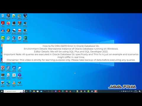 ORA-02210: no options specified for ALTER TABLE - Oracle Database 12c Error Messages