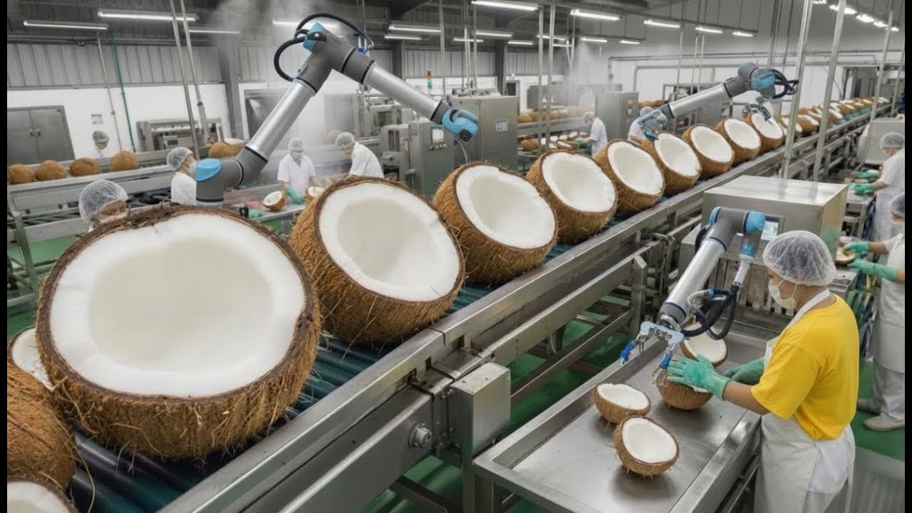 The Secrets Inside the Process of Turning Fresh Coconuts into Delicious Coconut Milk (from A to Z)
